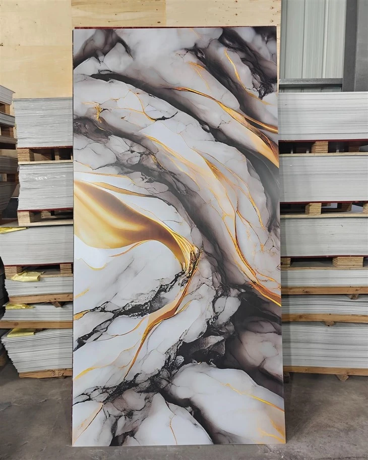 High Glossy Uv Pvc Marbel Sheet Manufacturer high quality